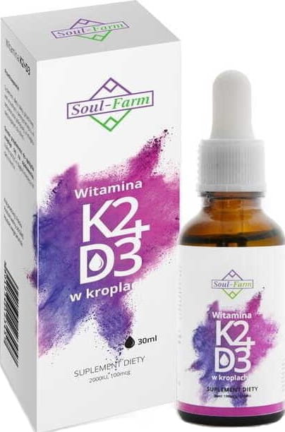 Vitamin K2 + D3 in Tropfen (100mcg + 2000iu) 30 ml - SOUL FARM