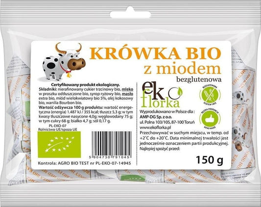 Bio Fudges mit Honig von EKOFLORKA, 150 g, süße Leckerei mit natürlichem Honig, cremige Konsistenz, authentischer Geschmack.