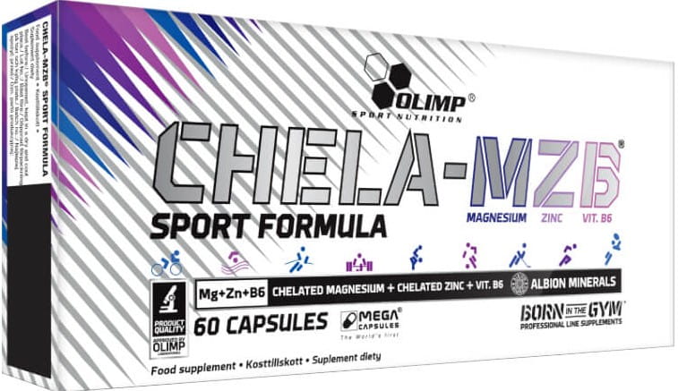 Magnesium Zink B6 Chela - mzb Sportformel 60 Kapseln OLIMP SPORT NUTRITION Imagem principal do produto