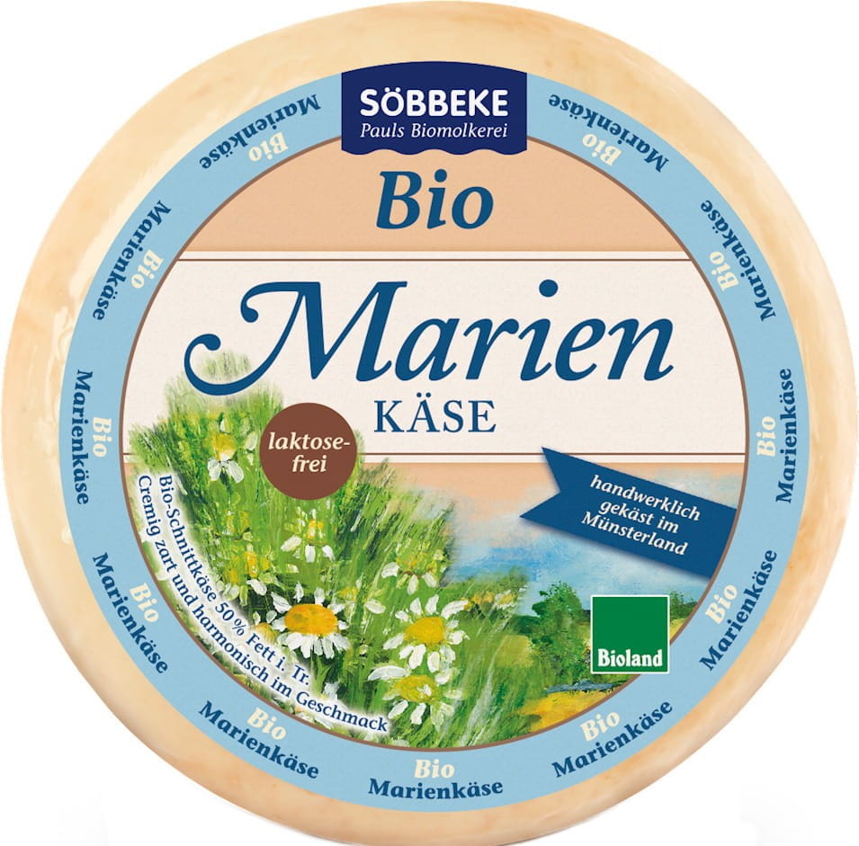 Marienkase gereifter Käse (50% Fetttrockenmasse) BIO (ca. 45 kg) - SOBBEKE