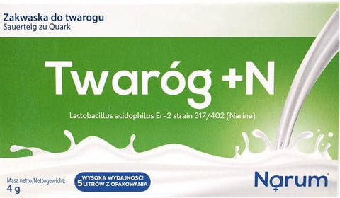 Hüttenkäse + n lebende Bakterienkulturen Probiotischer Narine-Sauerteig für Hüttenkäse 5 Beutel NARUM