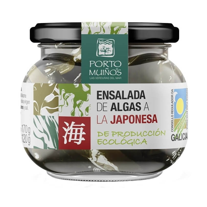 Japanischer Algensalat in BIO-Salzlake 160 g (110 g) - PORTO MUINOS