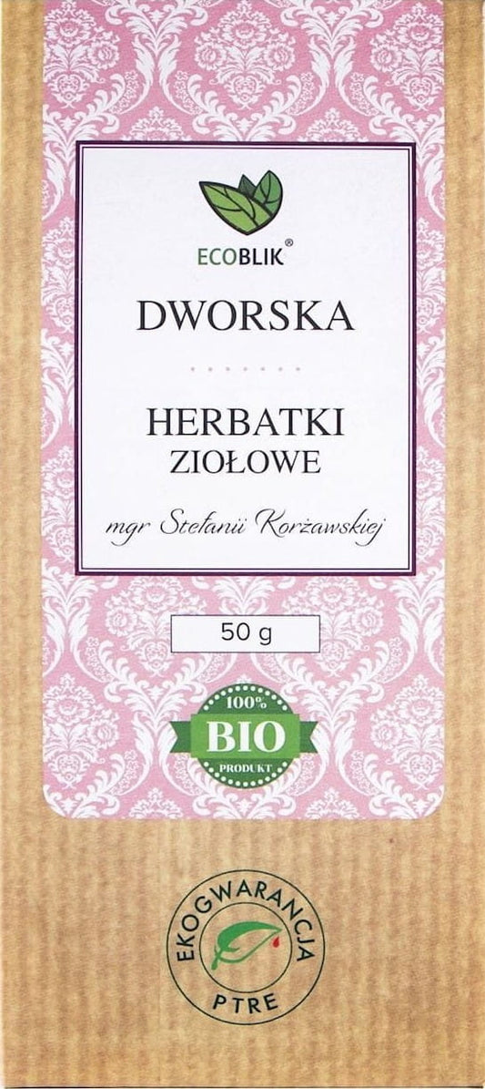 BIO Gerichtetee in 50 g Dose von ECOBLIK, handgeschöpft, mit frischen Kräutern und biologischer Qualität, ideal für Tee-Liebhaber