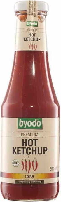 Würziger Ketchup ohne Gluten BIO 500 ml BYODO