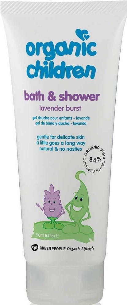Babylavendel Bade- und Duschgel von GREEN PEOPLE in 200ml Flasche, organisch und kinderfreundlich, mit Lavendelduft