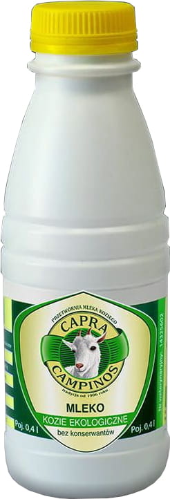 Bio-Ziegenmilch von CAPRA CAMMINOS in 400 ml Flasche, cremige Ziegenmilch, natürliche Bio-Qualität, frischer Geschmack