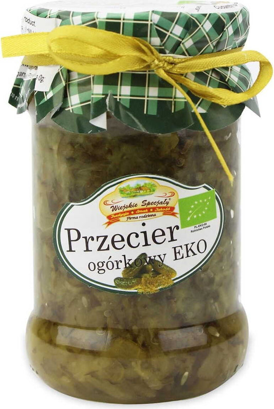 BIO Gurkenpüree von WIEJSKIE SPECJAŁY in 280 g Glas, cremiges, grünes Gurkenpüree mit frischen, landlichen Aromen.