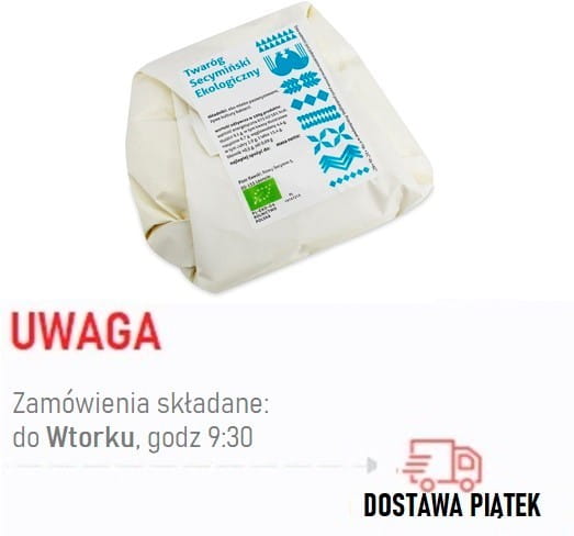 Hüttenkäse von ZIEMBIŃSKI, BIO Fett, 1 kg, cremige Frischkäse-Delikatesse in einer weißen Schale.