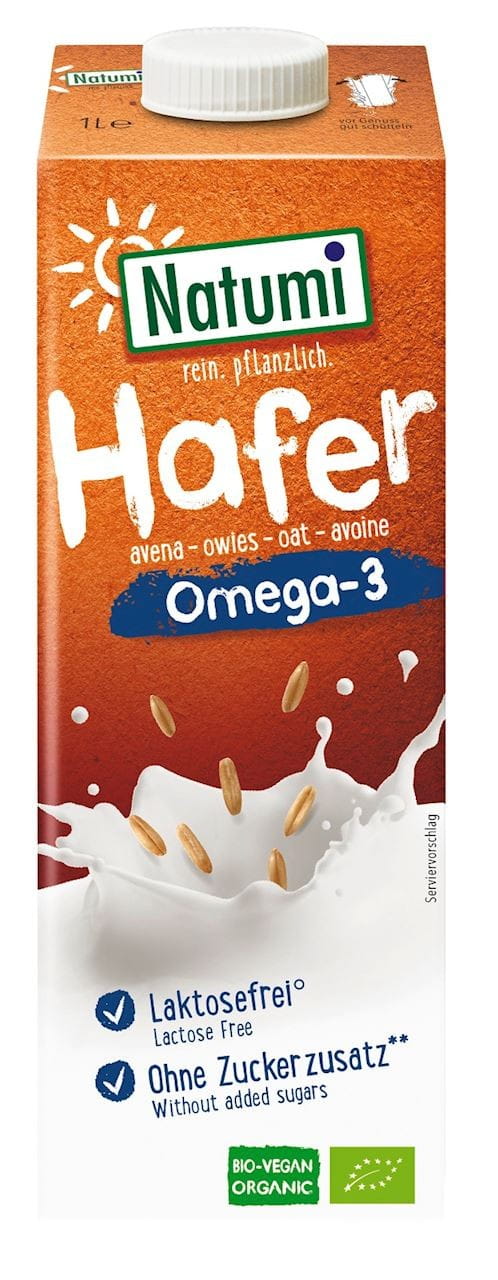 Haferdrink OMEGA - 3 ohne Zuckerzusatz BIO 1000 ml - NATUMI Pääkuva