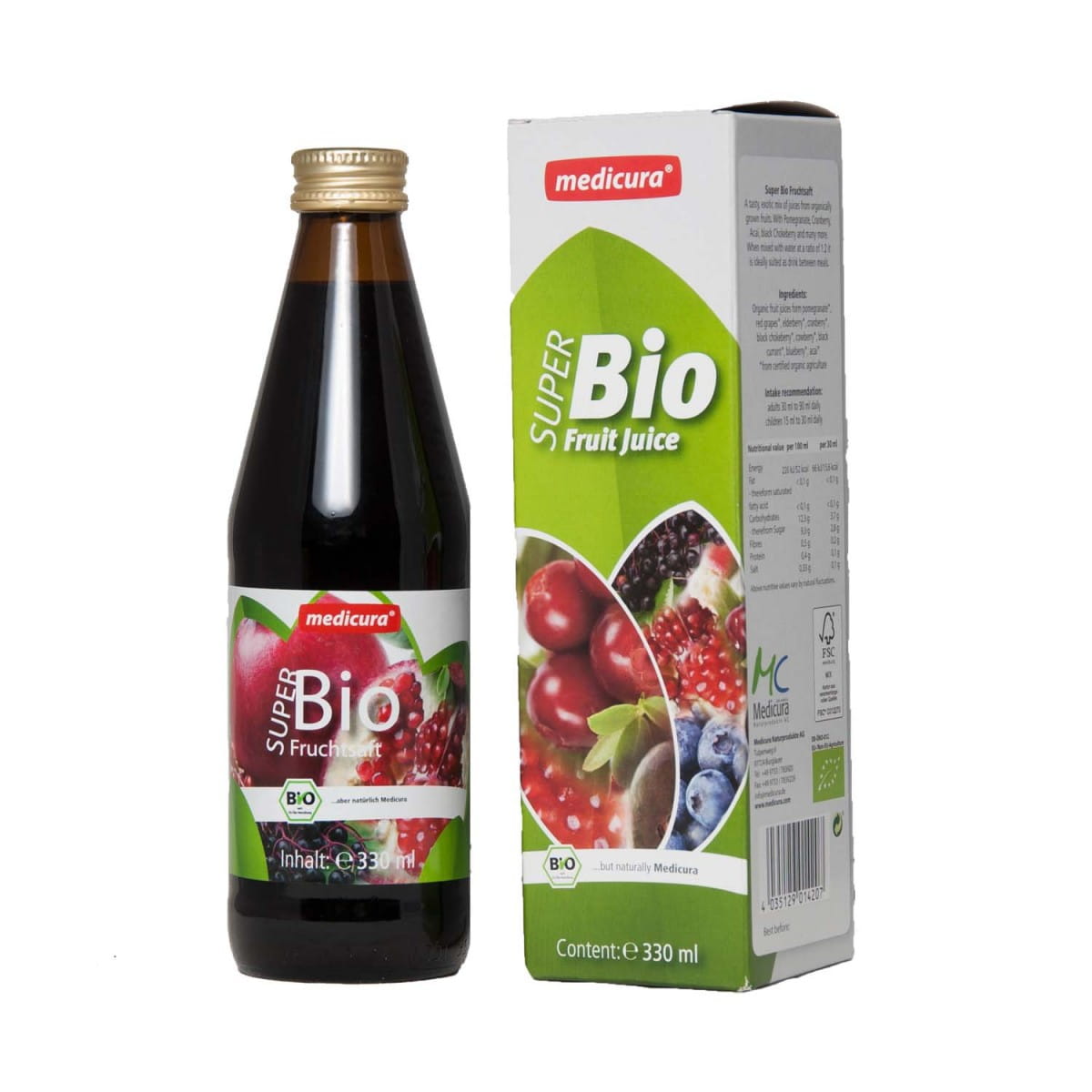 Mehrfruchtsaft NFC BIO 330 ml - MEDICURA