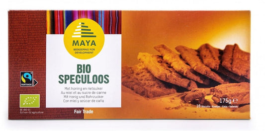 Butterkekse mit Honig und Zimt von OXFAM, fair gehandelt, biologisch, 175 g, knusprige Kekse auf einem Teller.
