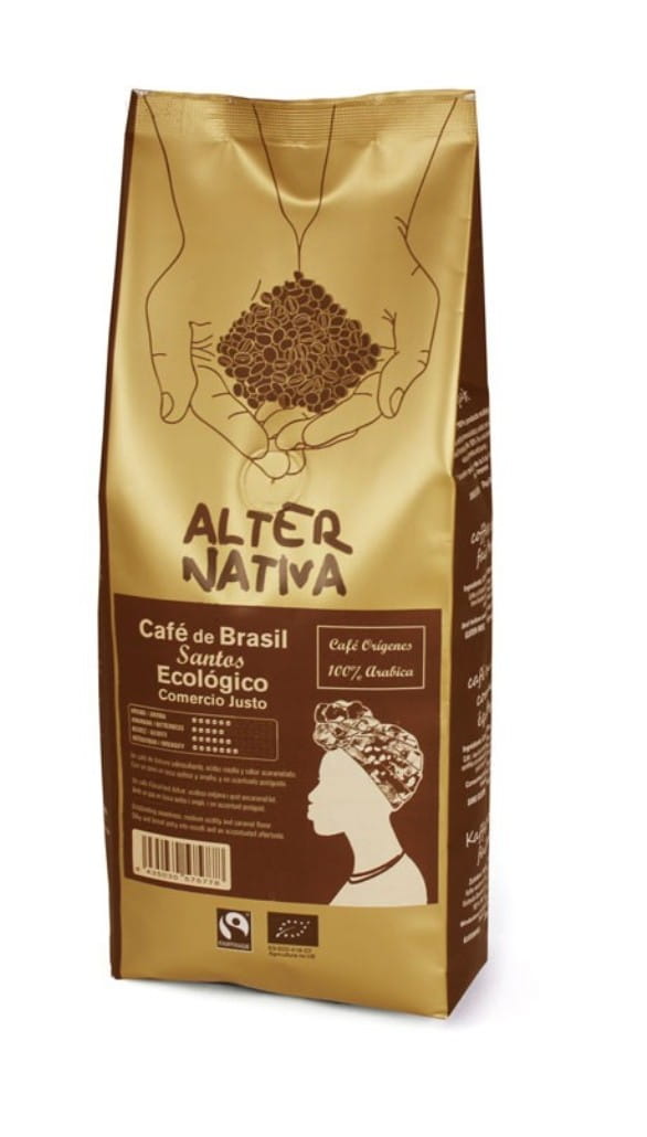 Arabica-Kaffeebohnen 100% Brasilien Santos Fair Trade BIO 500 g - ALTERNATIVA Immagine principale del prodotto