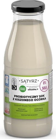 Probiotischer Sauergurkensaft ohne Salz BIO 500 ml - SĄTYRZ