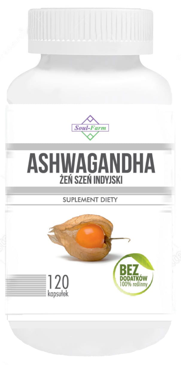 Ashwagandha-Extrakt 500 MG 120 Kapseln - SOUL FARM