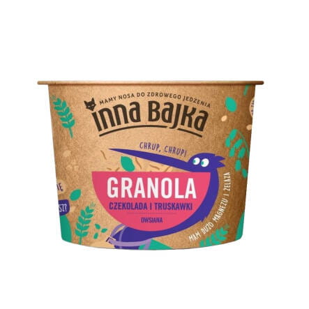 Granola Hafer Schokolade und Erdbeeren 65 g - ANOTHER TALE