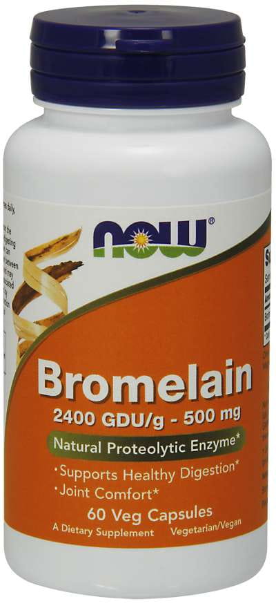 Bromelain 2400 gdu 500 MG 60 Kapseln NOW FOODS Immagine principale del prodotto