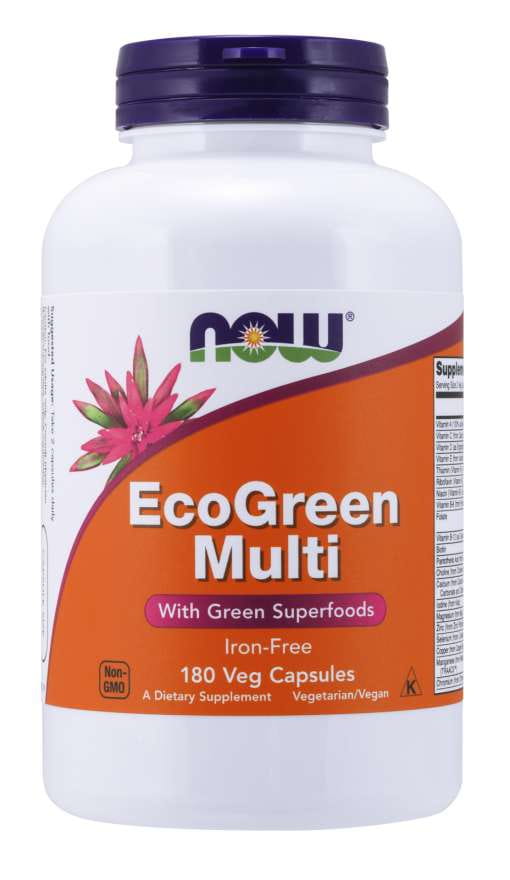 Vitamins und Mineralstoffe Multi-Set von NOW FOODS in 180 Kapseln, ohne Eisen, für gesunde Nahrungsergänzung.