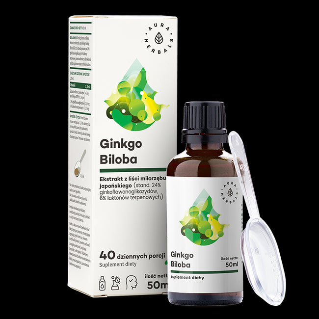 Ginkgo-Biloba-Extrakt 50:1 50 ml AURA HERBALS Hover Image