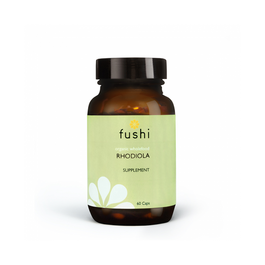 FUSHI Eco Rhodiola Rosea Kapseln, 60 vegane FUSHI-Kapseln, natürliche Kräuterergänzung gegen Stress und Müdigkeit