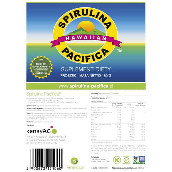 Hawaiianische Spirulina Pacifica 180 g CYANOTECH CO