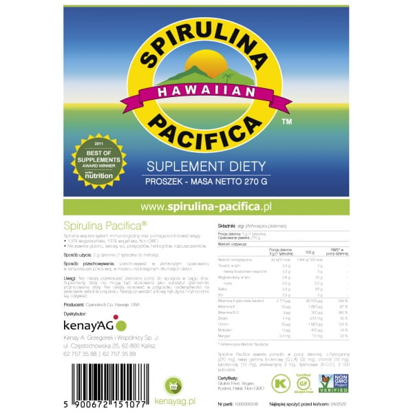 Hawaiianische Spirulina Pacifica 270 g CYANOTECH CO Hover Image