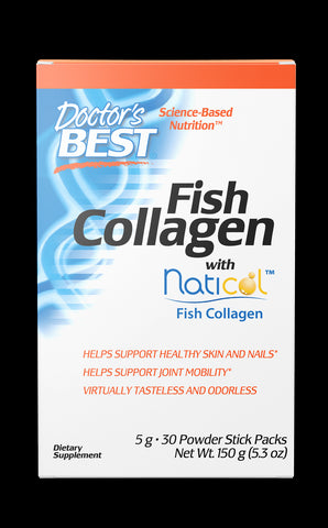 Kollagen und Fischkollagen mit Naticol Fischkollagen Beutel 5 g 30 Stück DOCTOR'S BEST