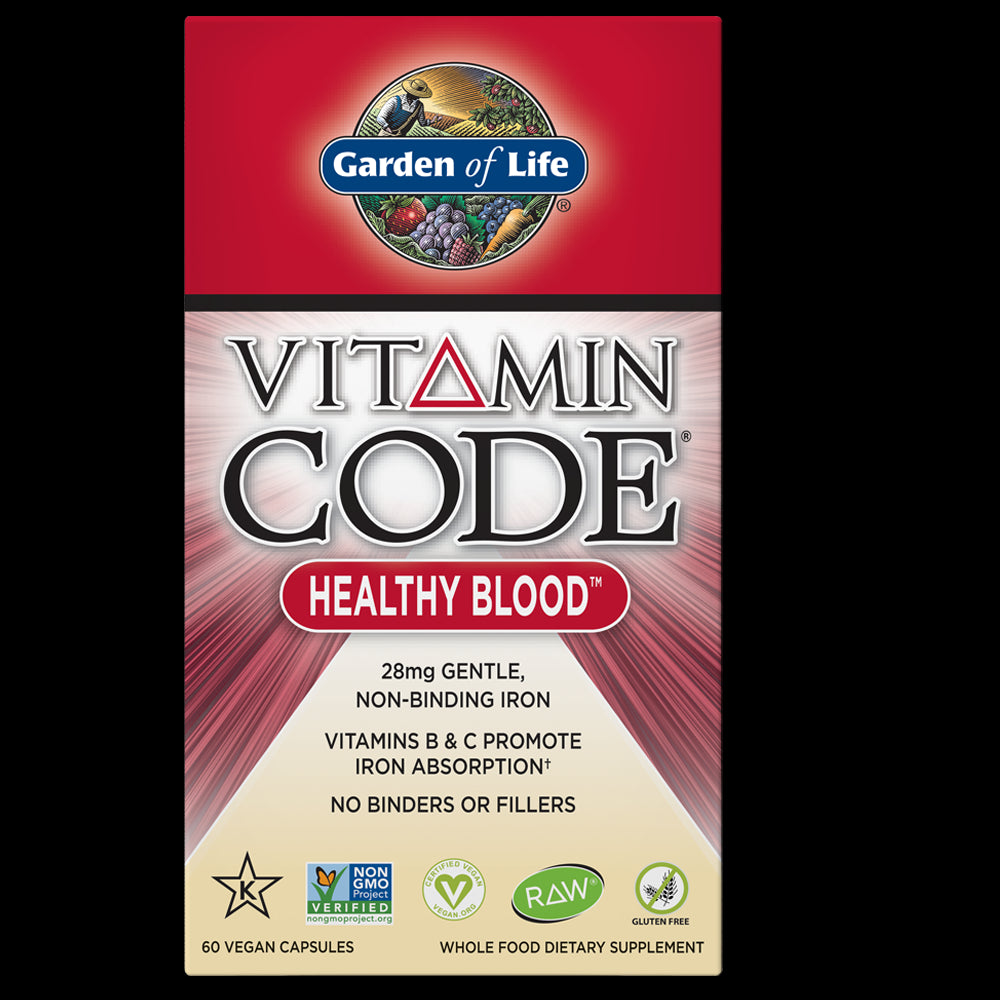 Vitamincode rohes gesundes Blut 60 Kapseln GARDEN OF LIFE