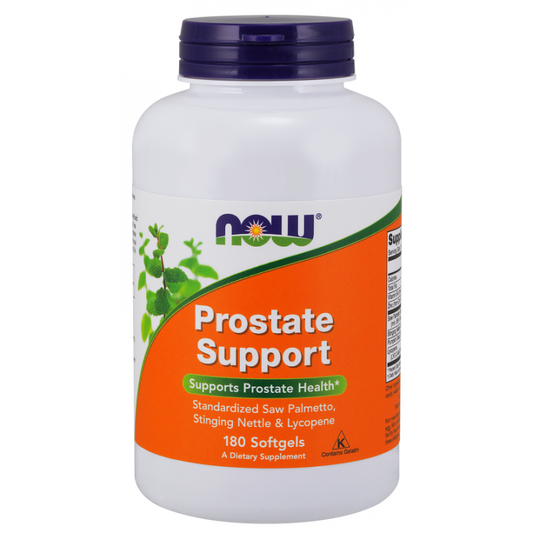 Prostatastütze von NOW FOODS mit 180 Kapseln, natürliche Nahrungsergänzung für die Prostatagesundheit.