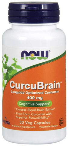 Curcubrain 400 MG 50 Kapseln NOW FOODS