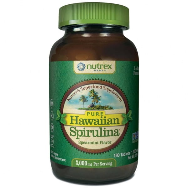 Hawaiian Spirulina Pacifica 1000 MG Minze 180 Tabletten CYANOTECH CO Hover Image