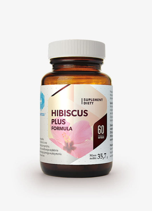 Hepatica Hibiskus plus Formel 60 Hepatica-Kapseln, Nahaufnahme der Kapseln in einer Packung