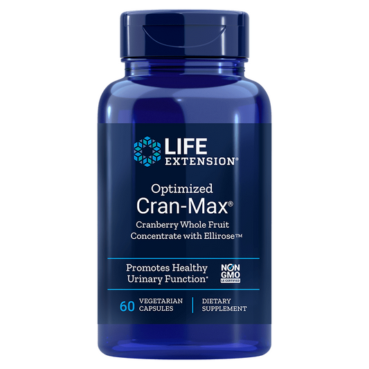 LIFE EXTENSION Cranmax Cranberry-Konzentrat und Hibiskusextrakt Kapseln, 60 Stück, für natürliche Gesundheit und Lebensverlängerung