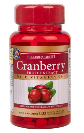Cranberry-Fruchtextrakt 100 Tabletten HOLLAND & BARRETT
