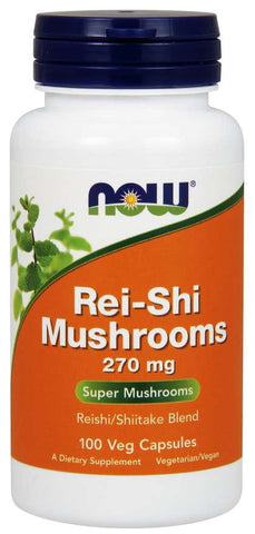 Reishi Pilze Reishi und Shiitake 270 MG 100 Kapseln NOW FOODS