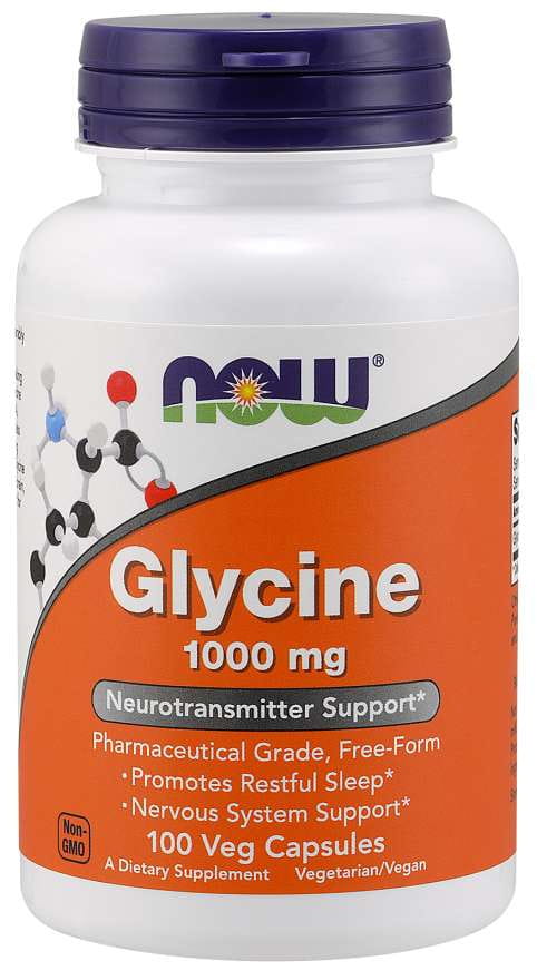 Glycine Glycine 1000 MG 100 Kapseln NOW FOODS Imagine principală a produsului