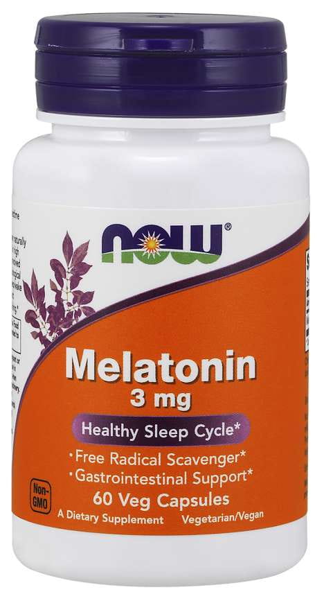 Melatonin 3 MG 60 Kapseln NOW FOODS