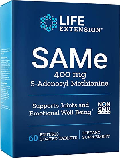 Lebensverlängerung 400 mg Tabletten von LIFE EXTENSION, 60 Stück, packungsweise mit Tabletten auf weißem Hintergrund