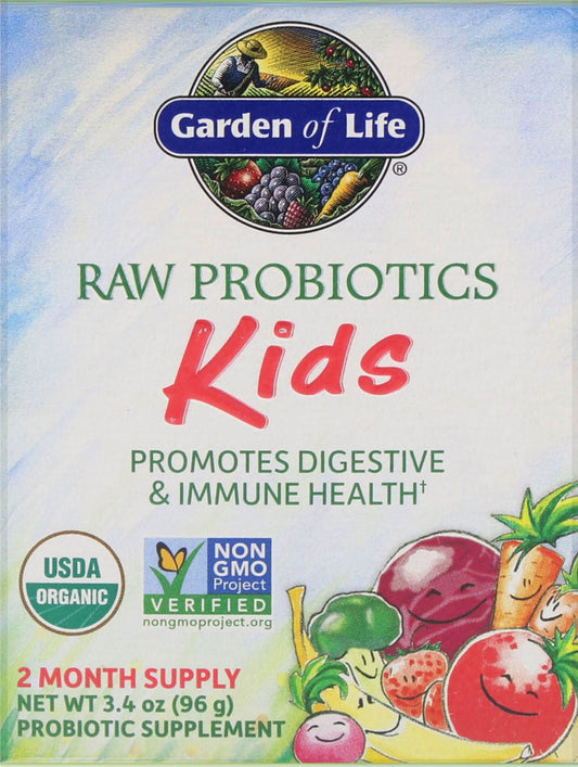 Eko raw probioTICs Kinder, 96 g, probiotische Nahrungsergänzung von Garden of Life, natürliche Zutaten, für eine gesunde Darmflora