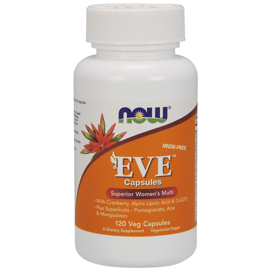Eve Superior Womens Multivitamin und Mineralstoffe für Frauen Eve ohne Eisen 120 Kapseln NOW FOODS