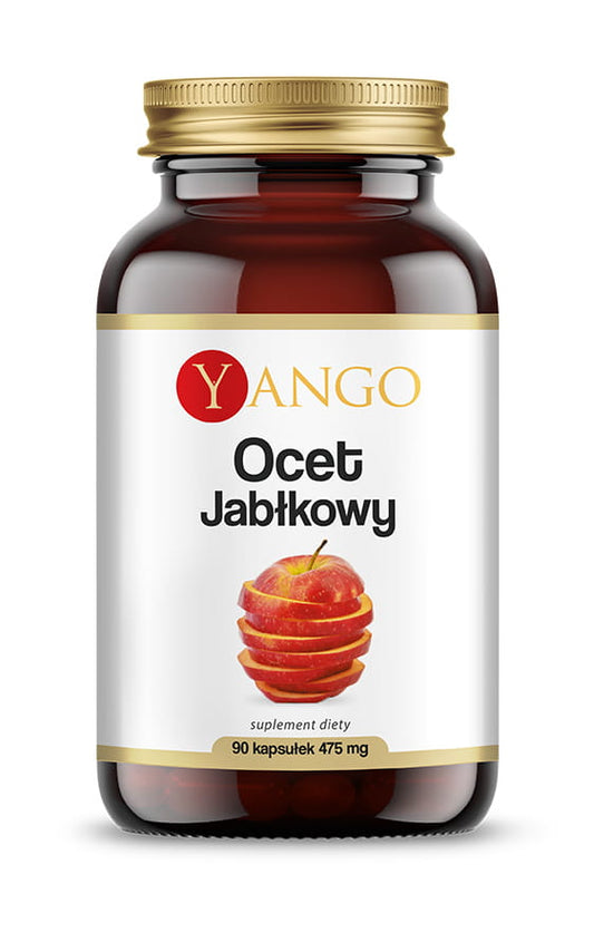 YANGO Apfelessig Kapseln, 90 veganfreundliche Kapseln, Nahrungsergänzungsmittel mit 475 MG Apfelessig.