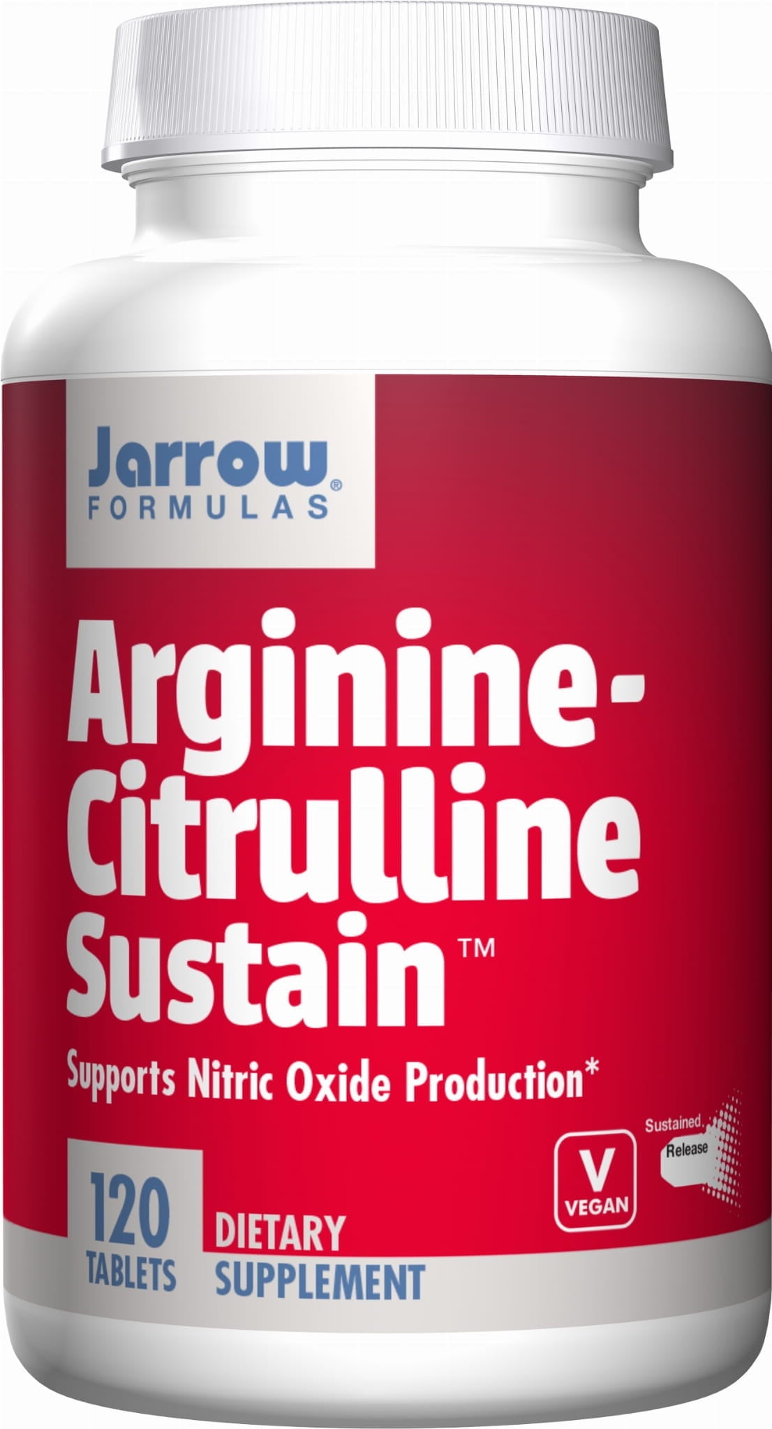 Arginin + Citrullin Arginin - Citrullin Sustain 120 Tabletten JARROW FORMELS Immagine principale del prodotto