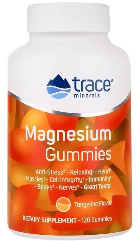 Magnesium-Gummis von TRACE MINERALS mit 120 Spurenelementen, nährstoffreiche Magnesiumspurenmineralien in weichen Gummis