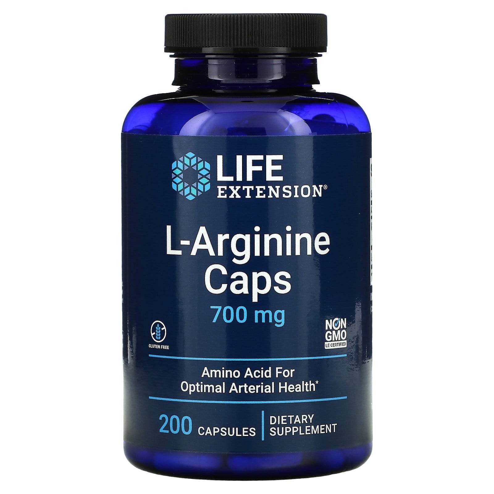 L - Arginin 700 MG 200 Kapseln LEBENSVERLÄNGERUNG Imagine principală a produsului