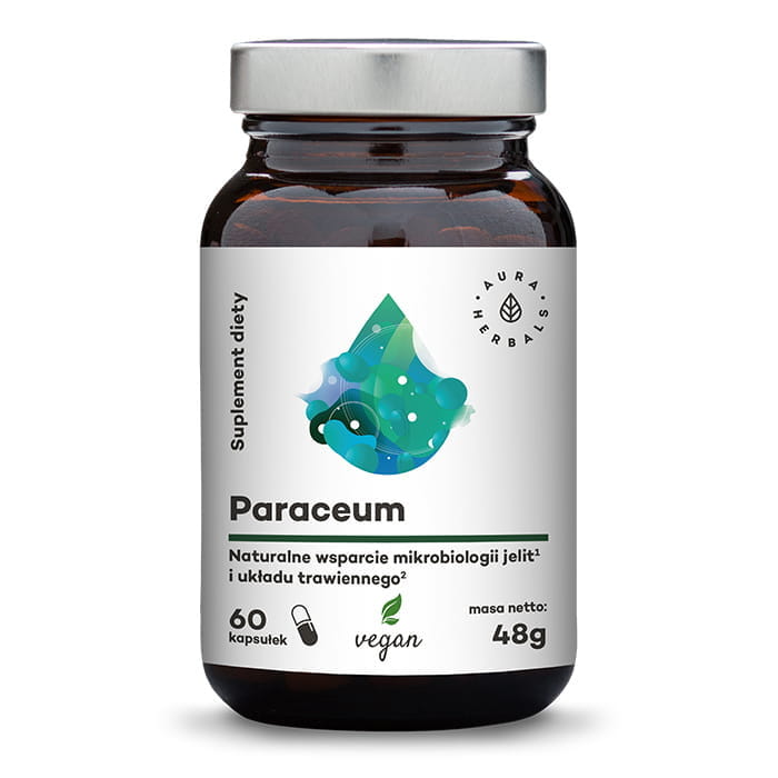 Paraceum natürliche Unterstützung für Darm und Verdauung 60 Kapseln AURA HERBALS