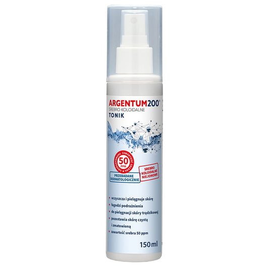 Kolloidales Silber Argentum200 Tonic von AURA HERBALS in 150 ml Flasche, naturbelassene Silberlösung