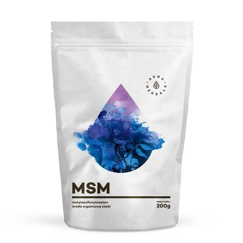 MSM organisches Schwefelverbindungspulver 200 g AURA HERBALS