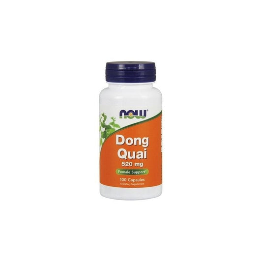 Chinesische Engelwurz Dong Quai Wurzel in 100 Kapseln, NOW FOODS, hochwertige Nahrungsergänzungsmittel mit 520 MG.