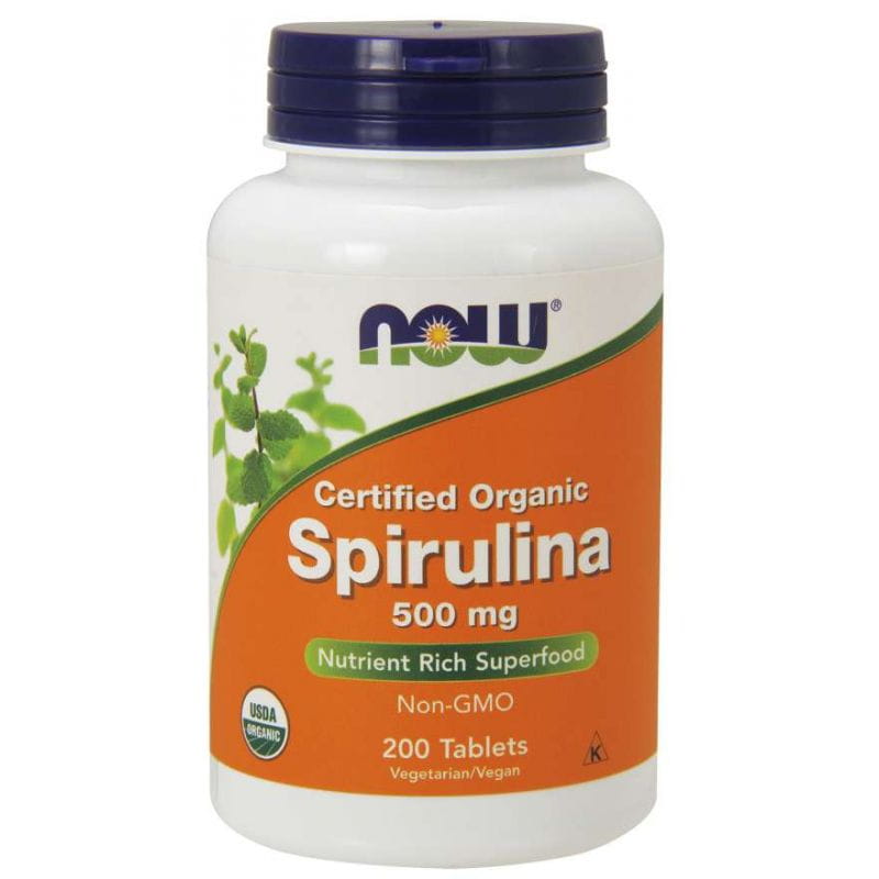 Eco Spirulina 500 MG 200 Tabletten NOW FOODS