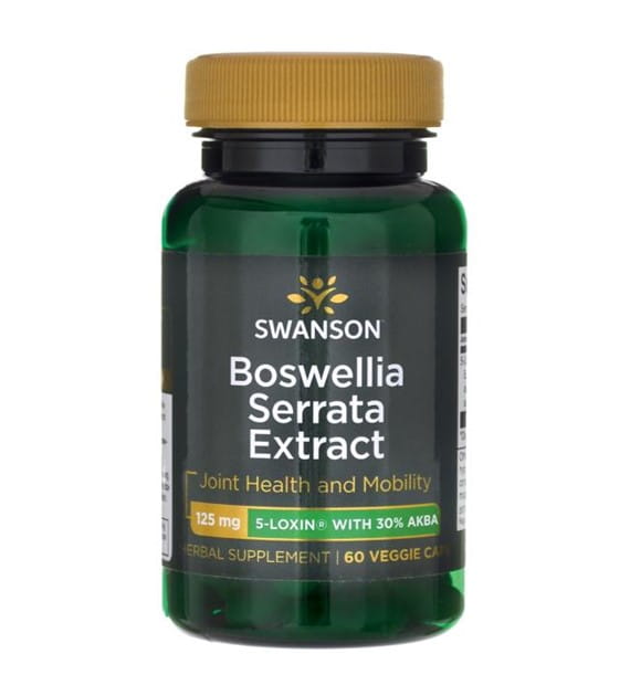 Boswellia serrata standardisierter Extrakt 5 - Loxin Boswellia serrata Extrakt 60 Kapseln SWANSON Pääkuva