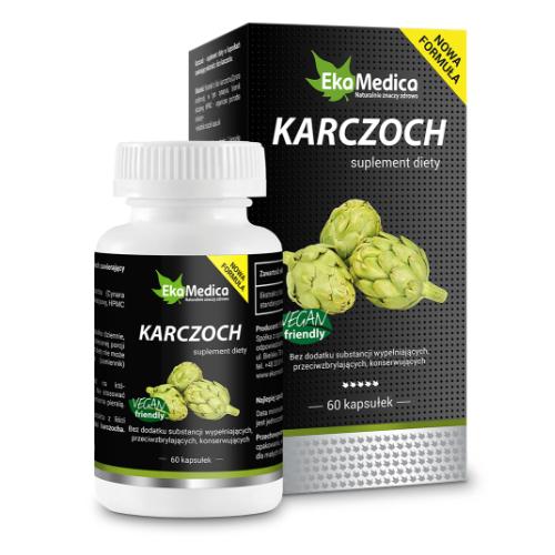 Artischocke Nahrungsergänzungsmittel EKAMEDICA in 60 Kapseln, therapeutische Nahrungsergänzung für gesunde Leber und Verdauung